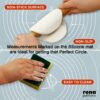 Silicone Baking Mat - Non Stick Heat Resistant - Dough Kneading Reusable Mat with Measurement - Kitchen Platform Sheet - Image 3