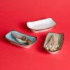 Amalfi - Boat Shape - Dining Table Platter - Porcelain Serving Tray - Multi-Purpose Multi Color 3 Piece Set - Image 2