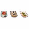 Amalfi - Boat Shape - Dining Table Platter - Porcelain Serving Tray - Multi-Purpose Multi Color 3 Piece Set - Image 3