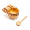 Wooden Bowl Set - Multipurpose Bowl - Serving Dips / Sauces / Chutneys - Wooden Bowl and Spoon Set - Image 2