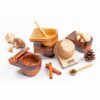Wooden Bowl Set - Multipurpose Bowl - Serving Dips / Sauces / Chutneys - Wooden Bowl and Spoon Set - Image 7