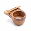 Multipurpose Bowl - Wooden Bowl Set - Serving Dips / Sauces / Chutneys - Wooden Bowl and Spoon Set