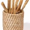 Cane Cutlery Holder - Cane Baskets for Storage - Round Holder - Multipurpose Holder - Image 2