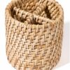 Cane Cutlery Holder - Cane Baskets for Storage - Round Holder - Multipurpose Holder - Image 5