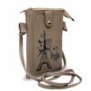 Simple Beige Sling Bag cum Mobile Pouch (2 in 1) - Image 2