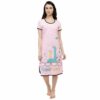 Short Nighty For Women - Printed Night Dress - Cotton Nightwear Gown - Image 4