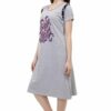 Short Nighty For Women - Printed Night Dress - Cotton Nightwear Gown - Image 2