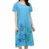 Short Nighty For Women - Printed Night Dress - Cotton Nightwear Gown - Image 5