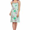 Short Nighty For Women - Printed Night Dress - Cotton Nightwear Gown - Image 2