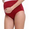 Maroon Pregnancy Panties for Women - Maternity Panties - Image 3