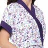 Purple Printed Bathrobe for Women - Bathrobe Towel - Bath Gown - Image 3