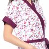 Wine Printed Bathrobe for Women - Bathrobe Towel - Bath Gown - Image 3