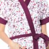 Wine Printed Bathrobe for Women - Bathrobe Towel - Bath Gown - Image 4