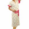 Printed Bathrobe for Women - Bathrobe Towel - Bath Gown