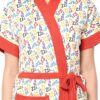 Red Printed Bathrobe for Women - Bathrobe Towel - Bath Gown - Image 4