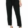 Black Casual Lace Pant For Women - Cigarette pants - Straight Pant - Image 2