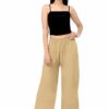 Skin Coloured All Purpose Plain Palazo - Pallazo For Women - Flare pant - Cotton Palazzo
