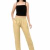 Skin Coloured Casual Lace Pant For Women - Cigarette pants - Straight Pant
