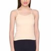 Nude Skin Color Slips for Women - Camsiole for Women - Waist Length Slips - Soft Cotton Material Slips for Ladies
