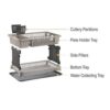 Lenovo Plastic Dish Rack Drainer Drying Rack Washing Basket with Tray for Kitchen, Dish Drainer Kitchen Rack - Image 4
