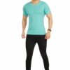 Aqua Men's Round Neck Cotton T-Shirt