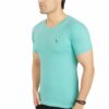 Aqua Men's Round Neck Cotton T-Shirt - Image 4