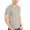 Solid Grey Malanch Cotton Men's T-Shirt - Image 3