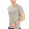 Solid Grey Malanch Cotton Men's T-Shirt - Image 4