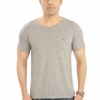 Solid Grey Malanch Cotton Men's T-Shirt