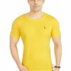 Men's Round Neck T-Shirt Yellow