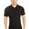 Black Collared Men's Polo T-Shirt - Image 3