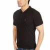 Black Collared Men's Polo T-Shirt - Image 4