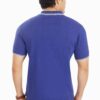 Royal Blue Polo Neck Men's Regular Fit T-Shirt Collared - Image 4