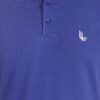 Royal Blue Polo Neck Men's Regular Fit T-Shirt Collared - Image 6