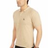 Tan Colored Polo Neck Men's Regular Fit T-Shirt Collared - Image 2