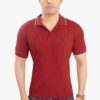 Mulberry Double Line Collared Men's Polo T-Shirt