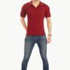 Mulberry Double Line Collared Men's Polo T-Shirt - Image 6