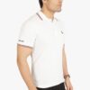 Men's Polo Neck T-Shirt White - Image 3