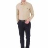 Khaki Men's Formal Slim Fit Shirt - Image 2