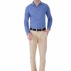 Light Grey Men's Formal Slim Fit Shirt - Image 7