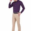 Mauve Men's Formal Slim Fit Shirt - Image 6