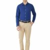 Royal Blue Men's Formal Slim Fit Shirt - Image 2