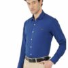 Royal Blue Men's Formal Slim Fit Shirt - Image 3