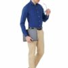 Royal Blue Men's Formal Slim Fit Shirt - Image 5