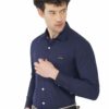 Dark Blue Men's Formal Slim Fit Shirt - Image 3