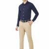 Dark Blue Men's Formal Slim Fit Shirt - Image 5
