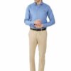 Denim Blue Men's Formal Slim Fit Shirt - Image 2