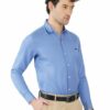 Denim Blue Men's Formal Slim Fit Shirt - Image 3