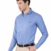 Denim Blue Men's Formal Slim Fit Shirt - Image 4