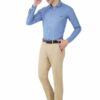 Denim Blue Men's Formal Slim Fit Shirt - Image 7